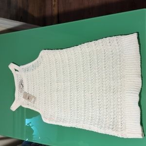 White knit tank